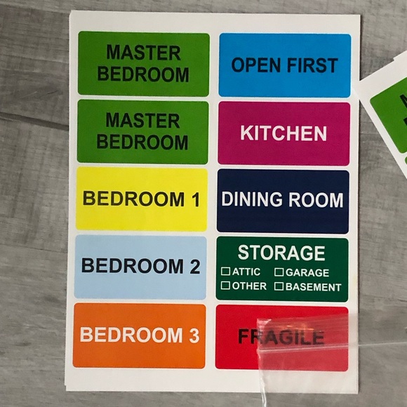 Moving labels - Picture 4 of 5